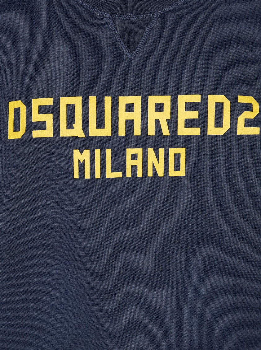 Dsquared2 Navy Milano Cool Fit Letters Sweatshirt