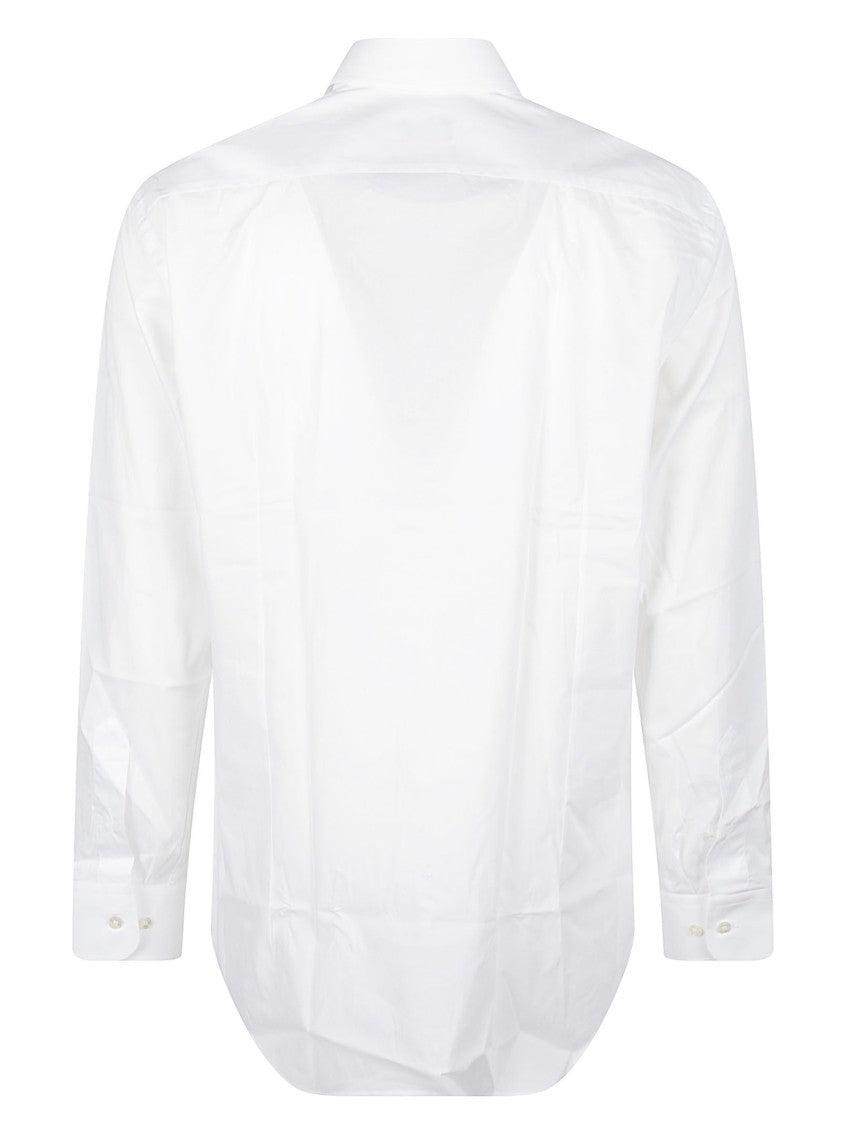 Etro White Roma Long-Sleeve Cotton Shirt