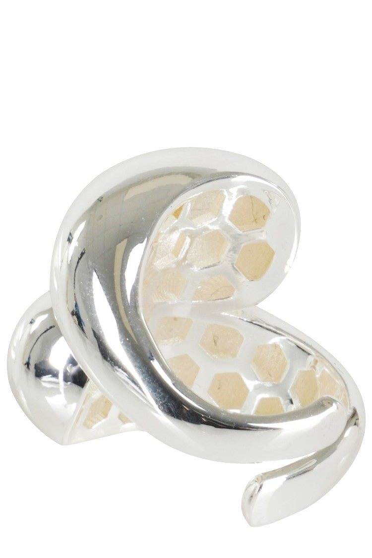 Federica Tosi Sculptural Silver-Plated Bronze Ring