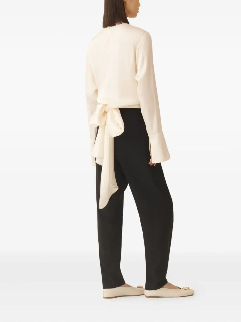 Fabiana Filippi Wrap-Tie Silk Blouse