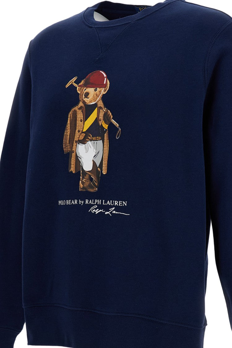 Polo Ralph Lauren Classic Solid Blue Sweater With Crew Neckline