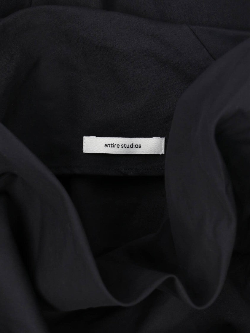 Entire Studios Black Asymmetrical Draped Sculptural Top