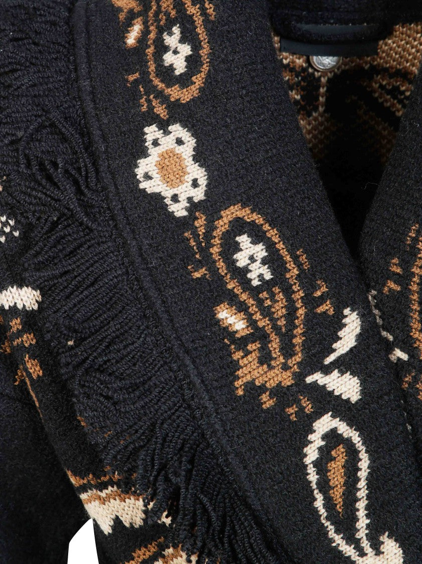 Alanui Island Roots Foulard Fringe Paisley Cardigan