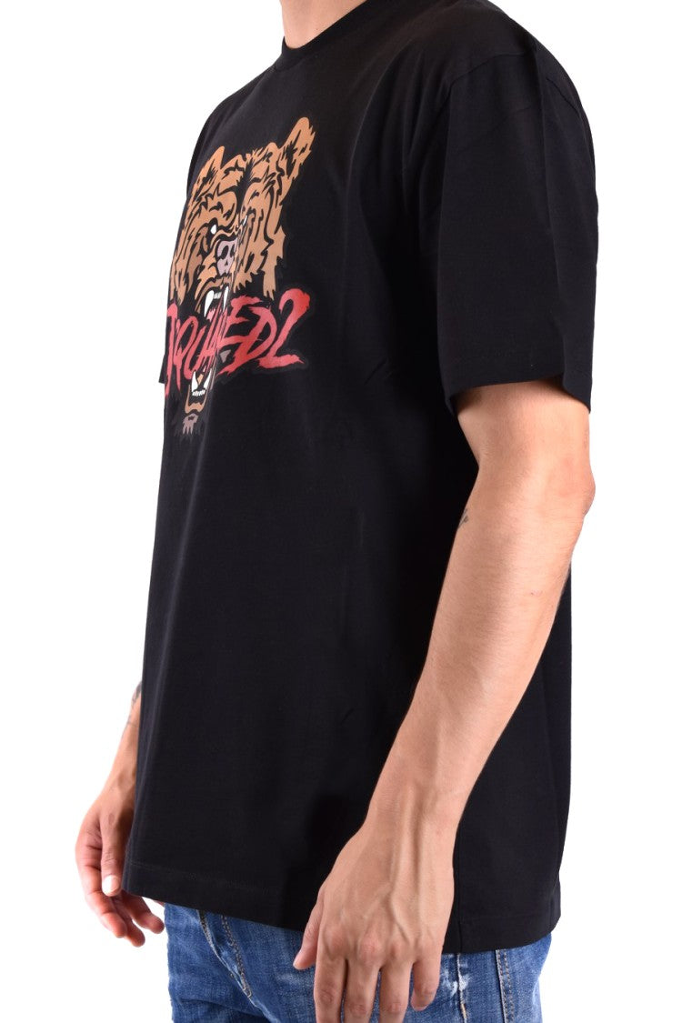 Dsquared2 Graphic Bear Print Relaxed-Fit T-Shirt