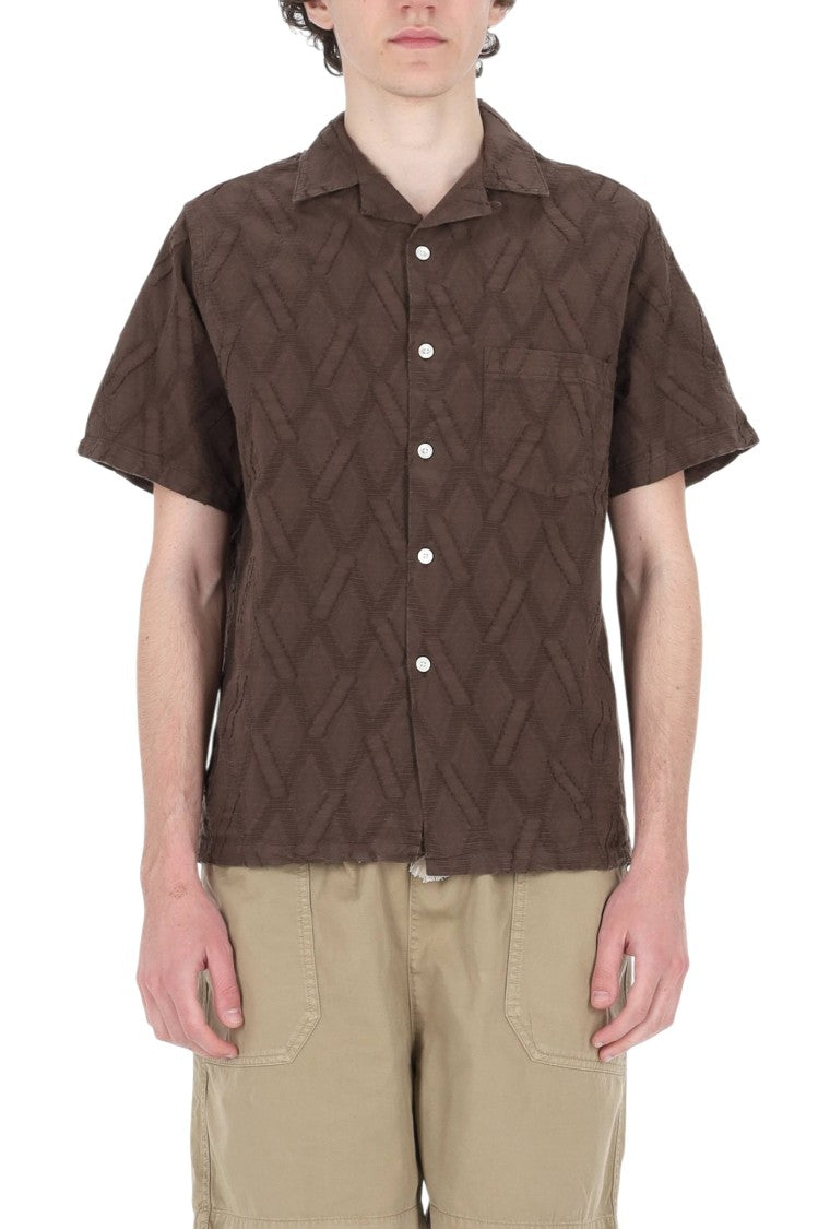Portuguese Flannel Ike Cotton Bowling Collar Shirt