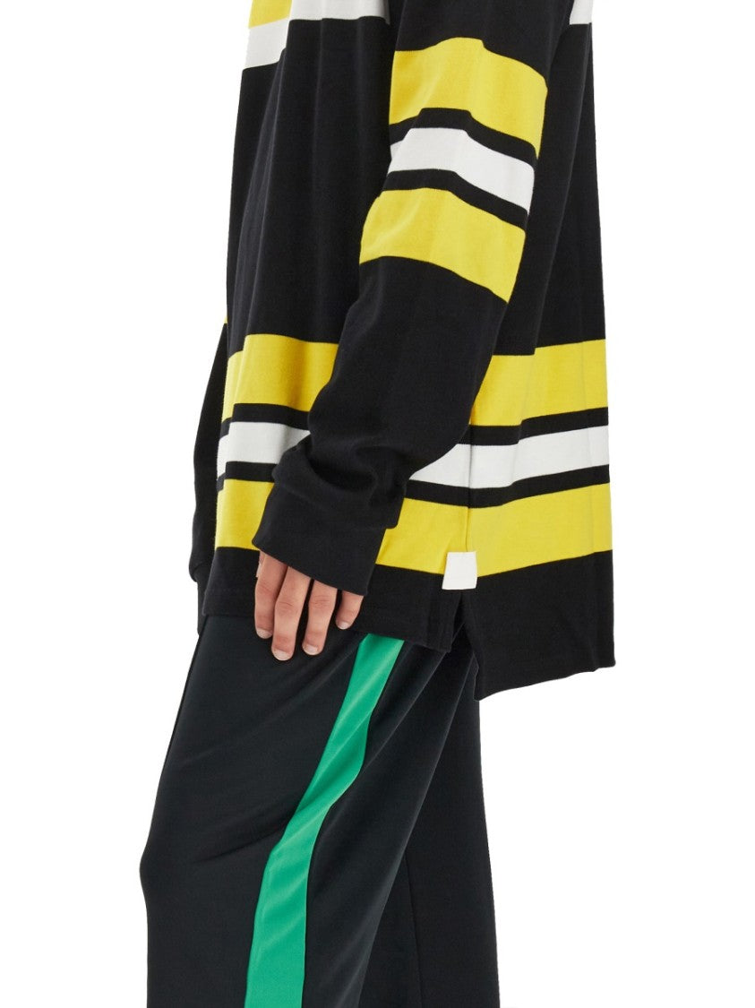 Wales Bonner Polo Shirt With Stripe Pattern