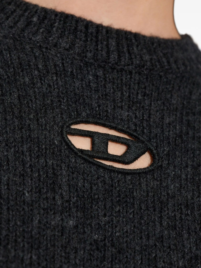 Diesel Dark Charcoal Cut-Out Sweater