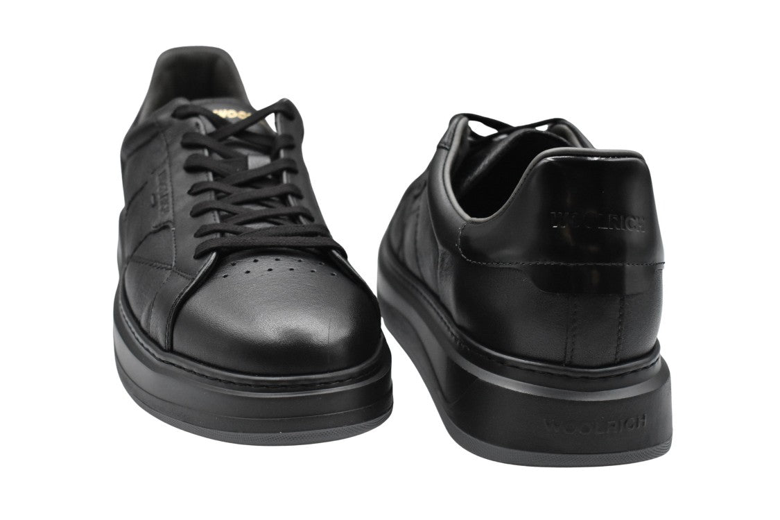 Woolrich Black Low-Top Sneakers With Elevated Sole