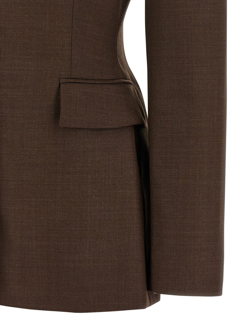 Magda Butrym 03' Single-Breasted Wool Blazer