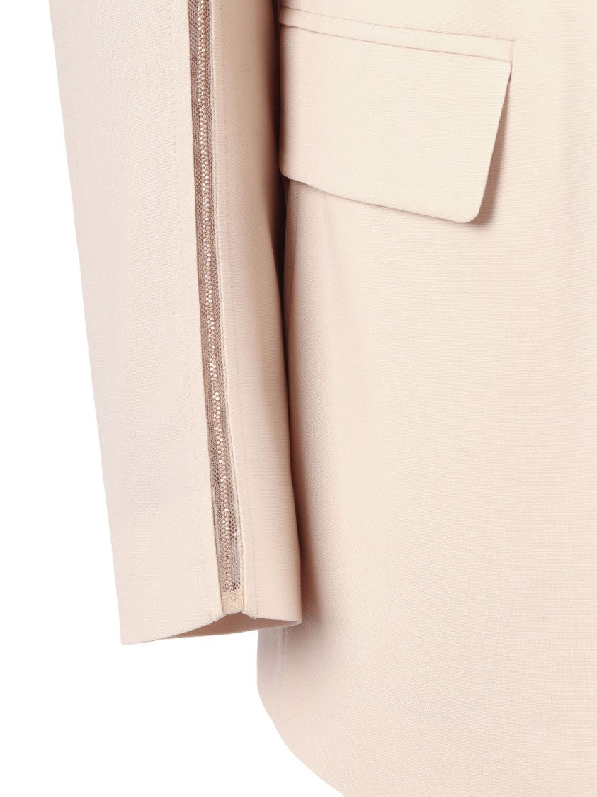 Fabiana Filippi Nude Oversized Drawstring Jacket