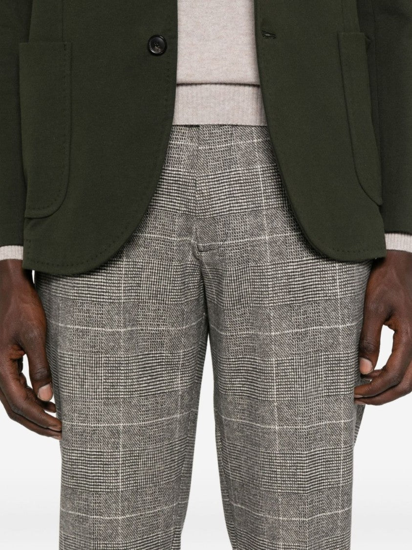 Circolo 1901 Slim Fit Checkered Trousers