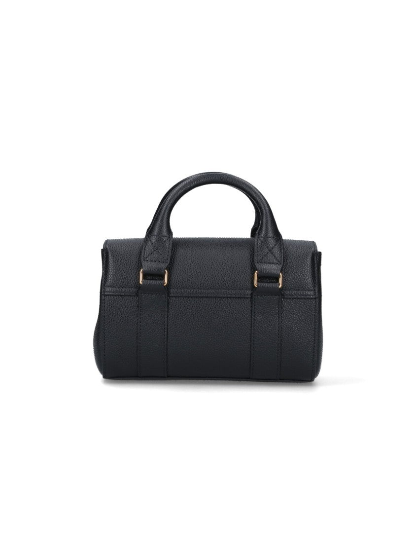 Mulberry Black Bayswater Hammered Leather Shoulder Bag