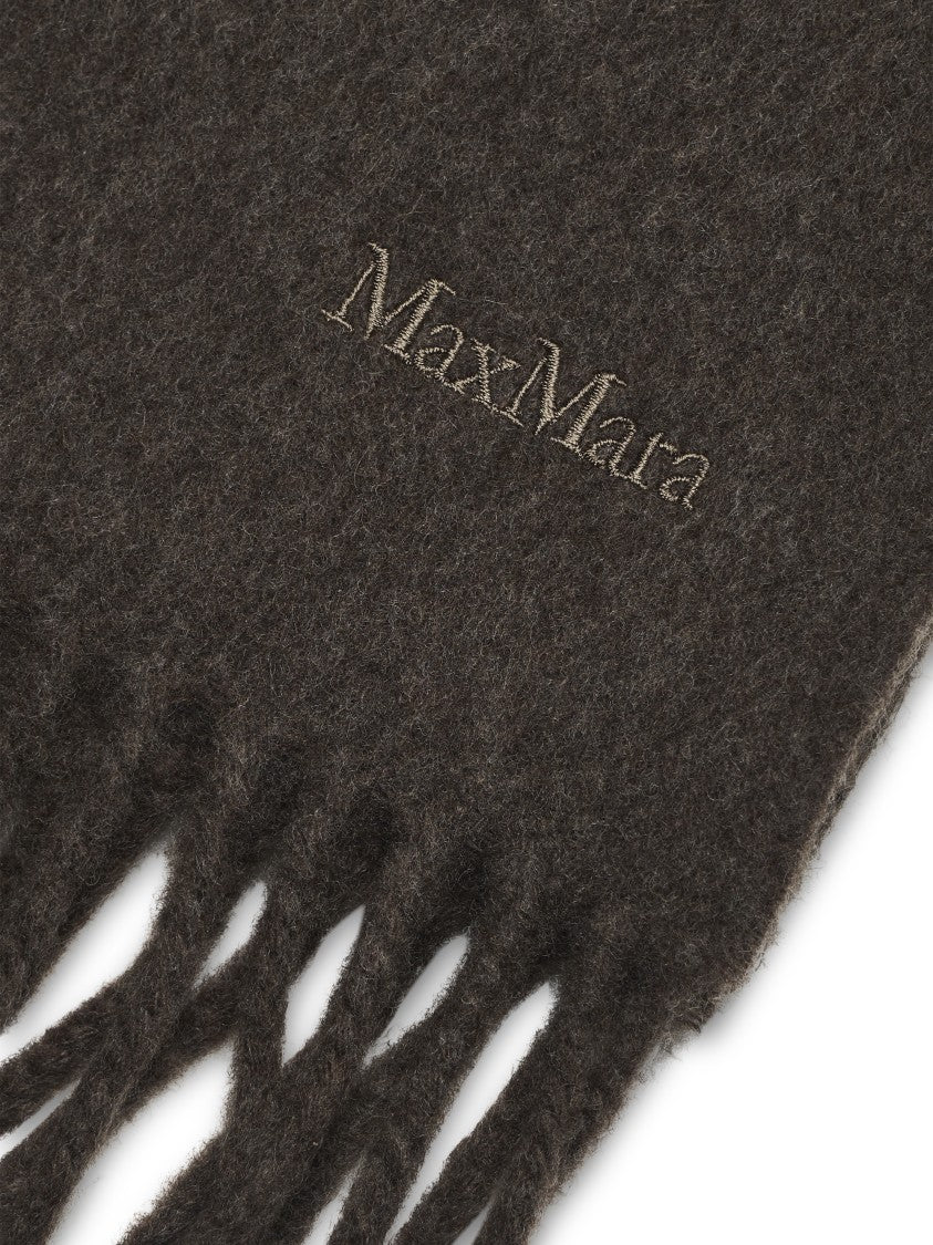 Max Mara 100% Lana Scarf With Classic Drape