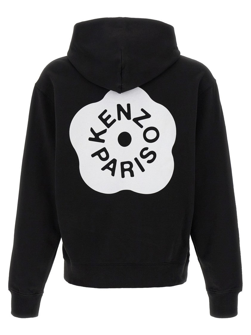 Kenzo Boke Flower 2.0 Cotton Hoodie With Front Print And Kangaroo Pocket