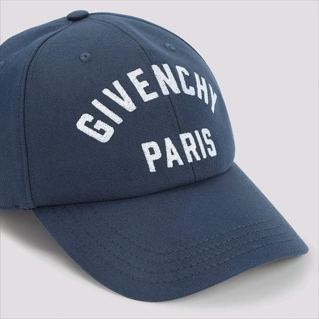 Givenchy Structured Cotton Baseball Cap With Arched Embroidery