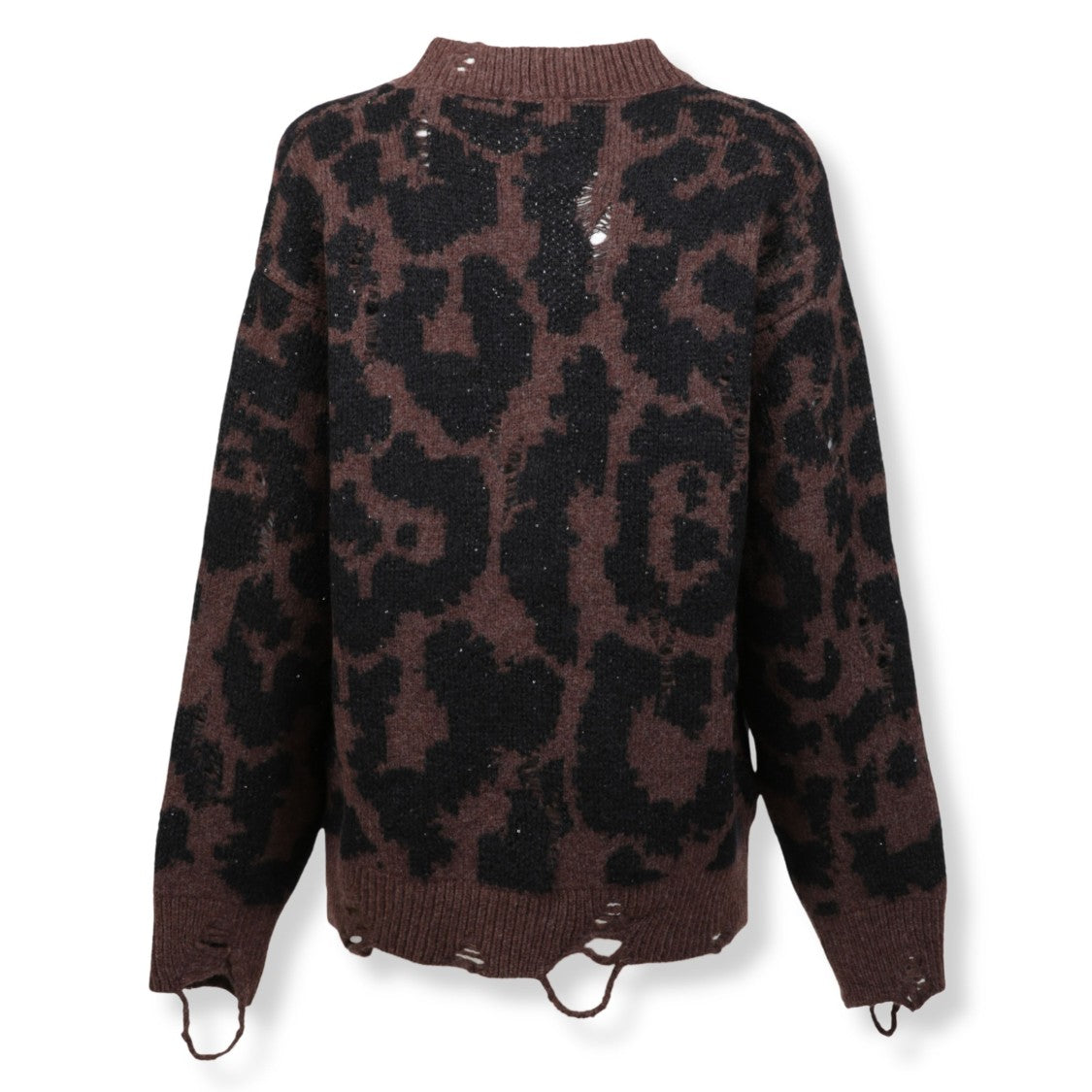 Laneus Textured Knit Cardigan With Button-Down Front