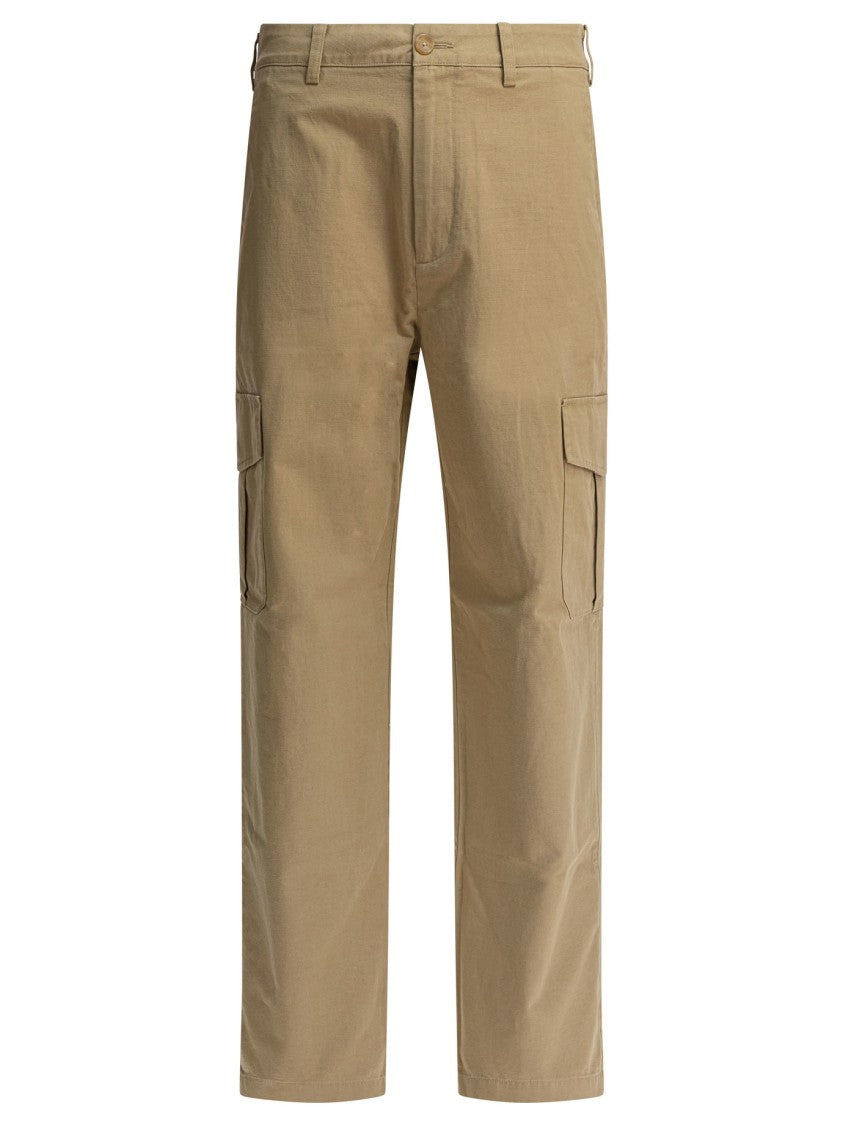 Vince Cotton And Linen Cargo Trousers