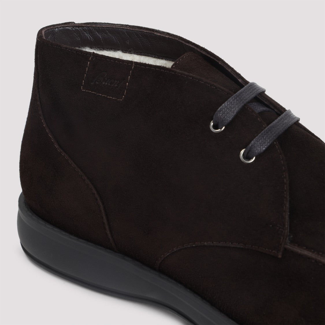 Brioni Desert Brown Leather Boots