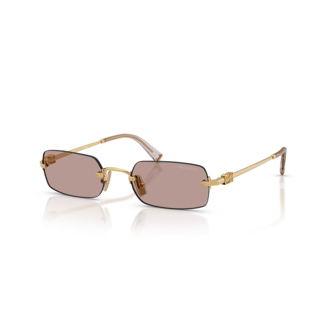 Miu Miu 0Mu B50s Rimless Rectangular Sunglasses