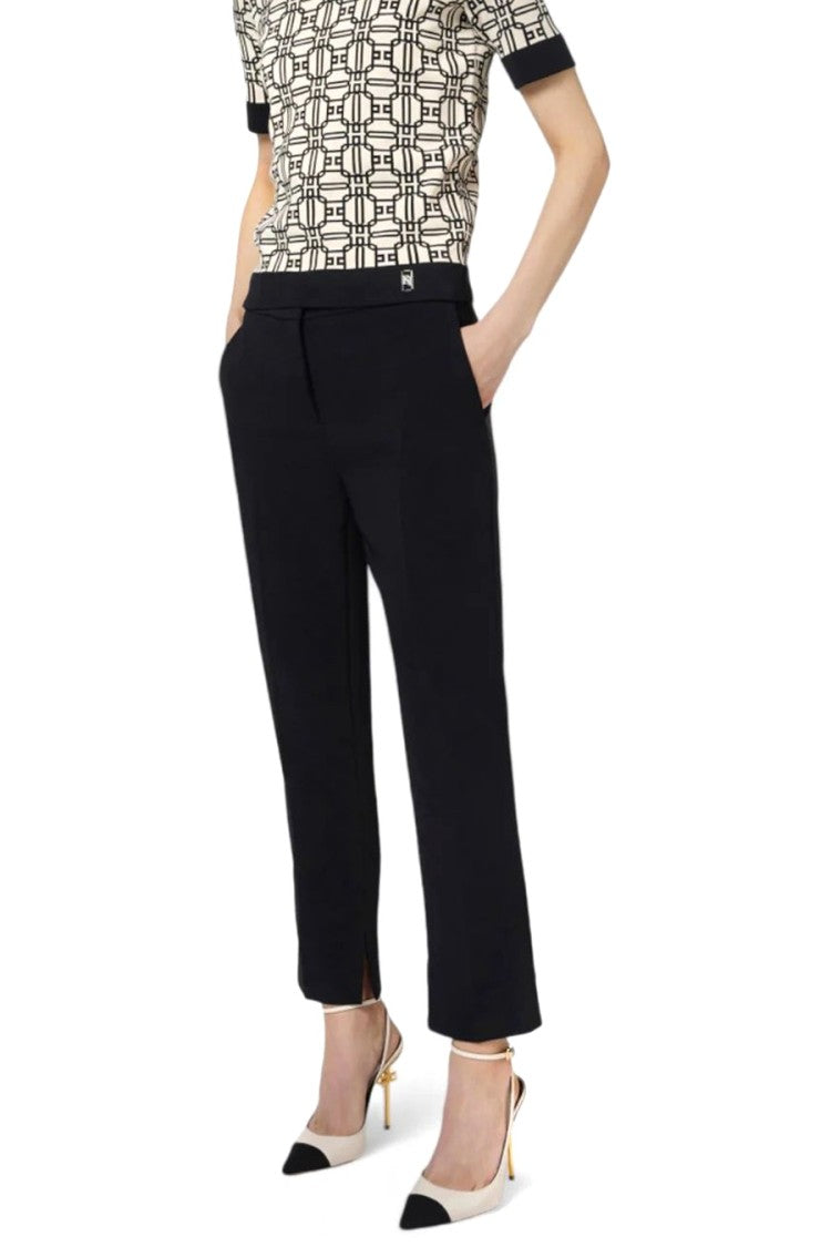 Elisabetta Franchi Polyester-Elastane Blend Trousers