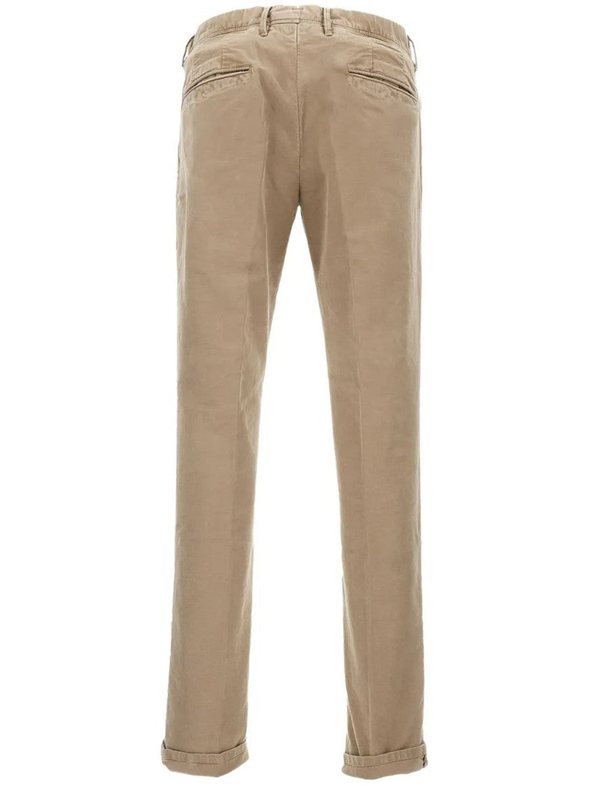 Incotex Brown Straight-Leg Tailored Fit Trousers