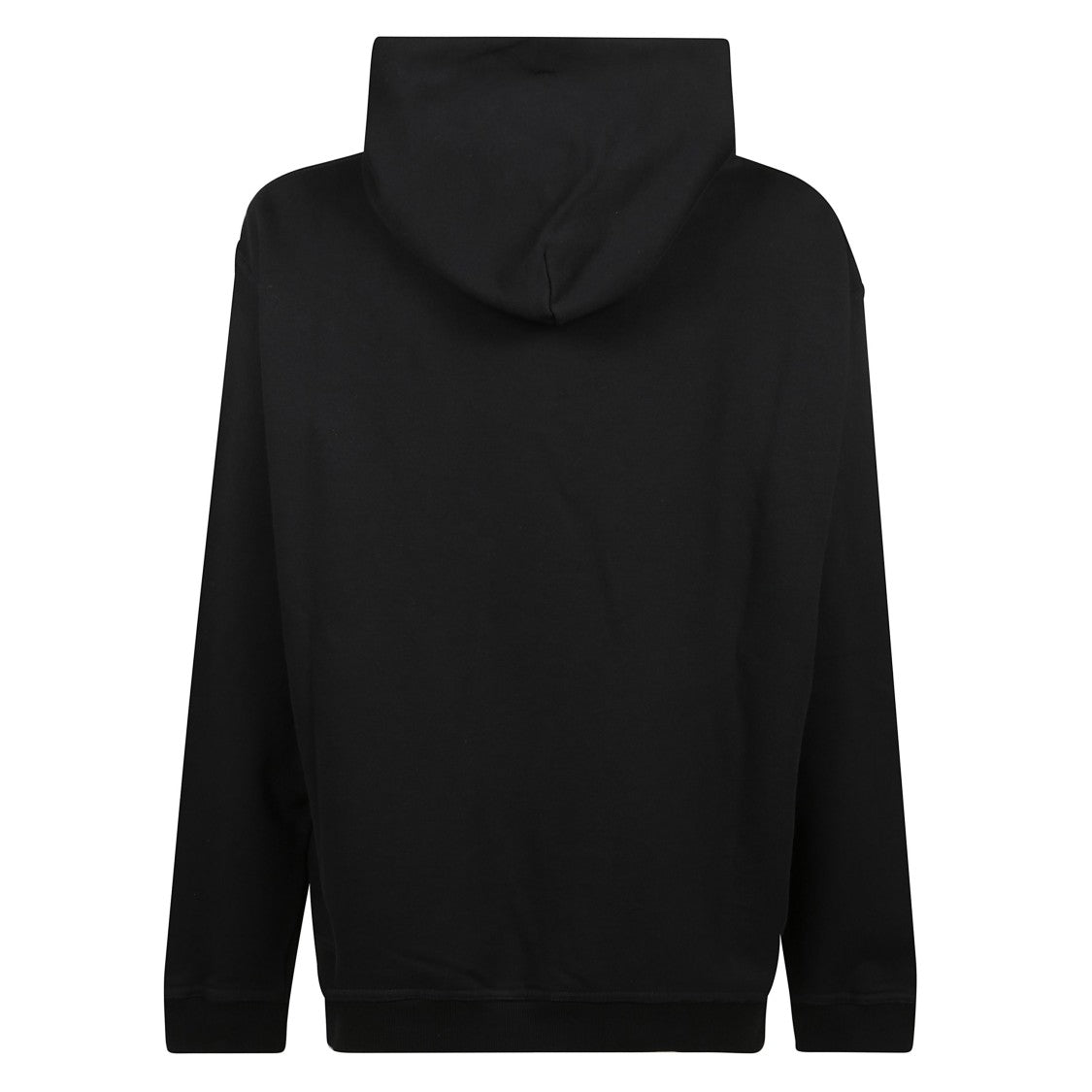 Maison Margiela Double-Layered Hooded Black Logo Hoodie