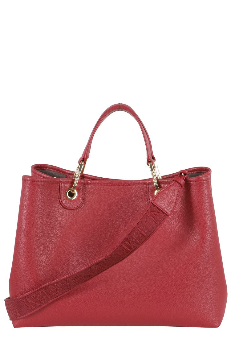 Emporio Armani Medium Shopping Bag With Textured Exterior