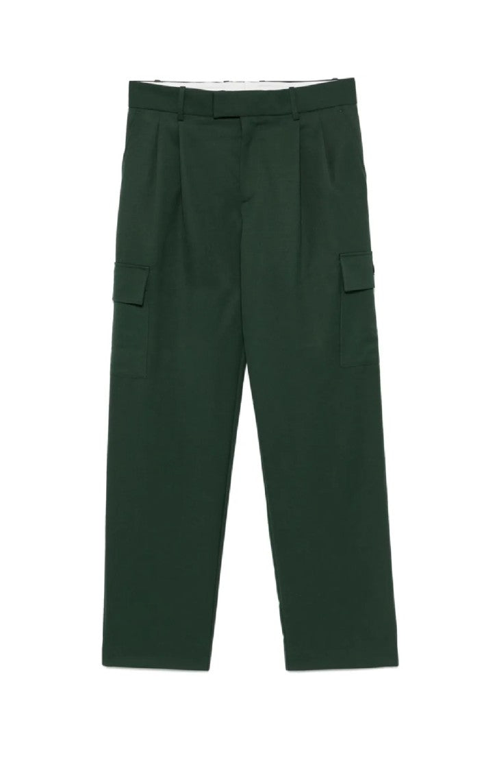 Drôle De Monsieur Relaxed-Fit Green Cargo Pants