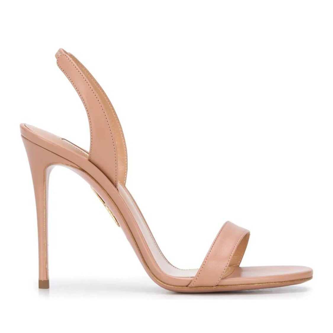 Aquazzura Pink So Nude Slingback Leather Sandals