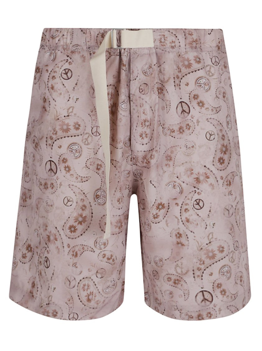 Emporio Armani Bermuda Shorts With Elastic Waist And Adjustable Strap