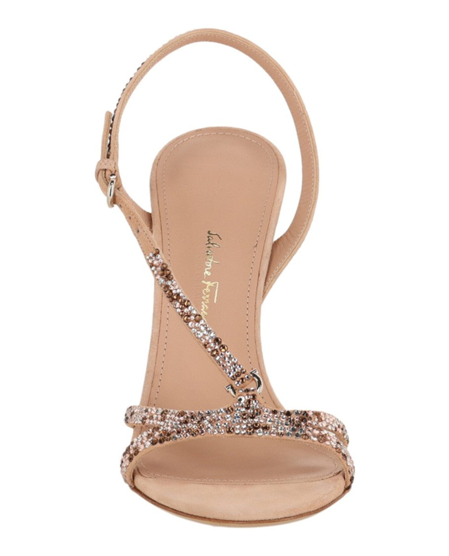 Ferragamo Jole X5 Crystal Embellished Heels