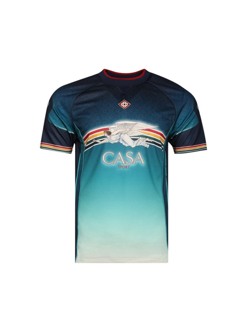 Casablanca Printed Football Top La Deesse Du Stade