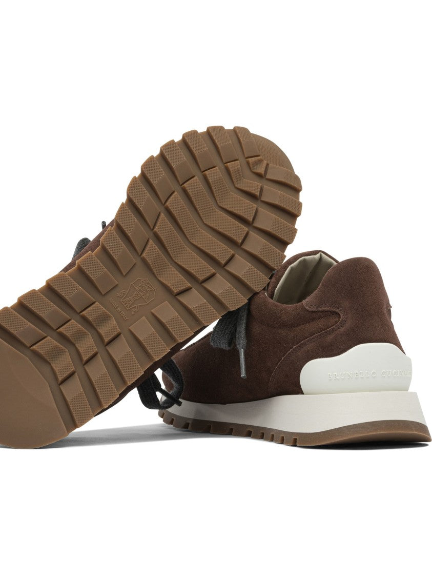 Brunello Cucinelli Suede Slip-On Sneakers