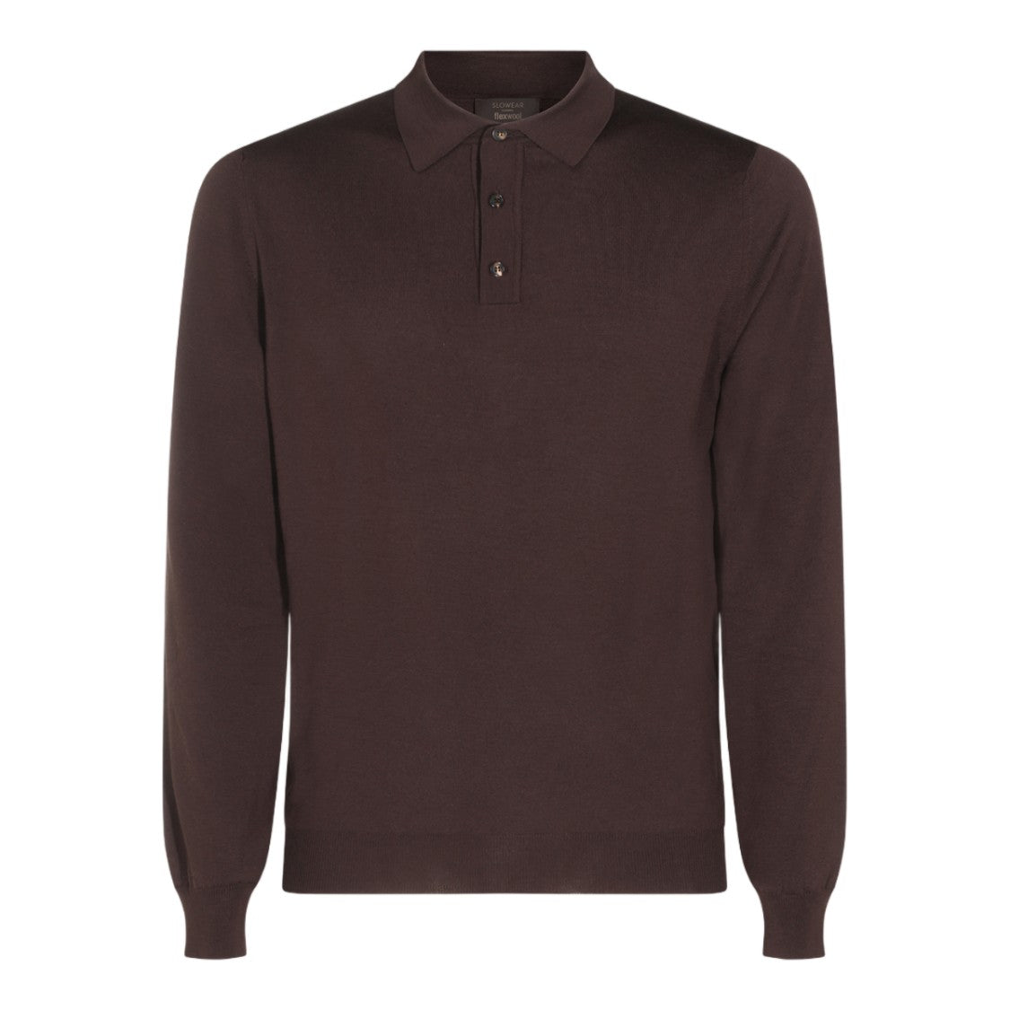 Zanone Fine Knit Polo Collar Long-Sleeve Sweater
