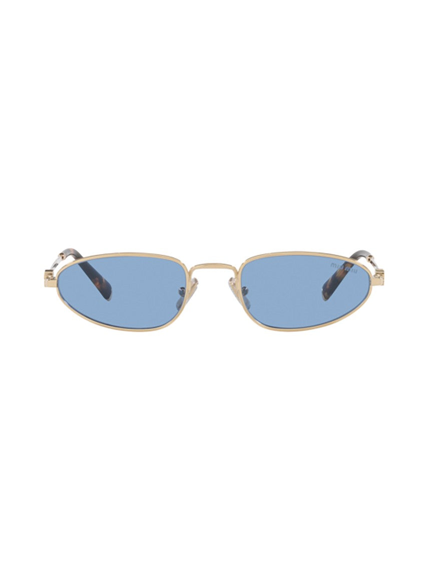 Miu Miu A52s Sole Narrow Oval Tortoiseshell Sunglasses