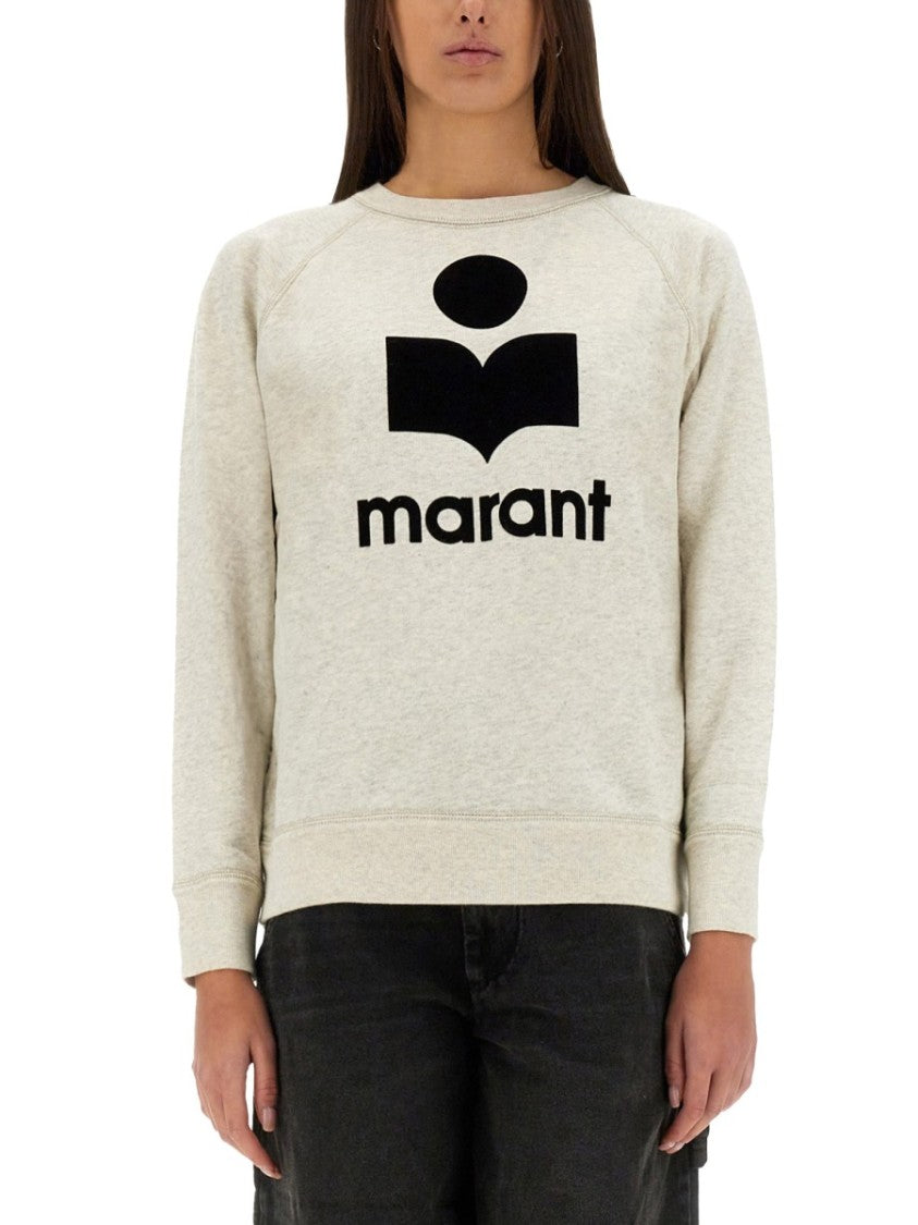 Isabel Marant Étoile Millyny Crewneck Black Logo Sweatshirt