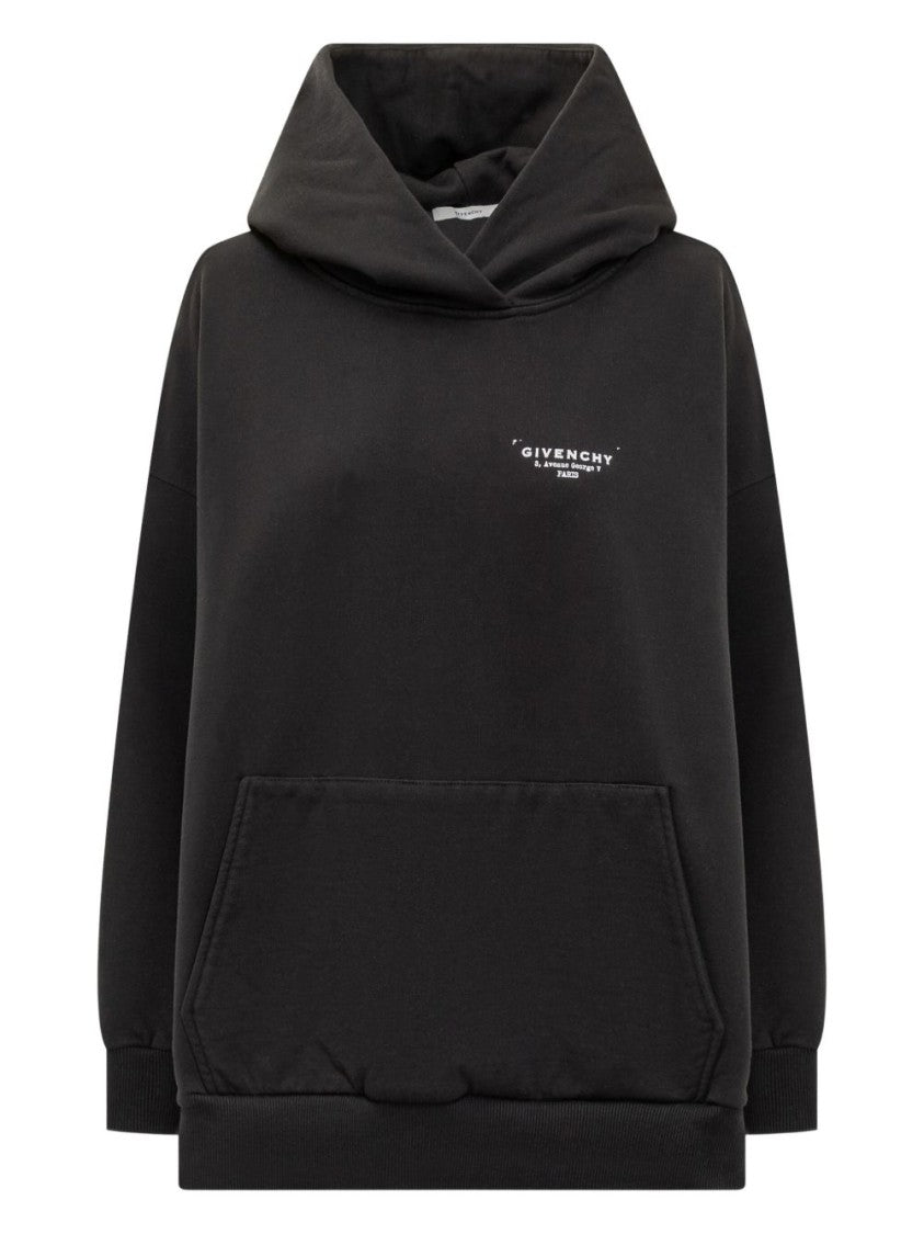 Givenchy Relaxed Fit Hoodie Sweatshirt With Contrasting Logo