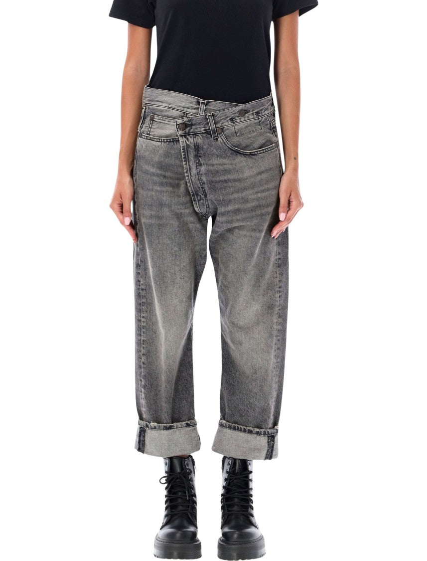 R13 Crossover Waist Denim Jeans
