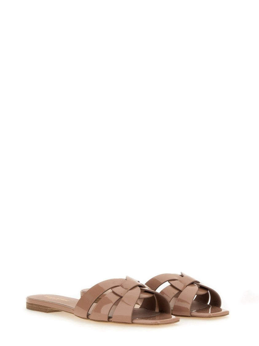 Saint Laurent Nu Pieds Tribute 05 Flat Sandals With Braided Straps