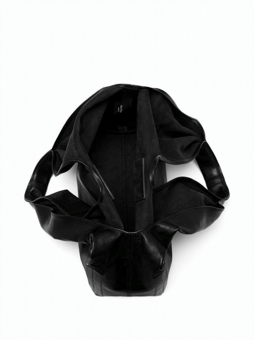 Maison Margiela Slouchy Black Lambskin Shoulder Bag