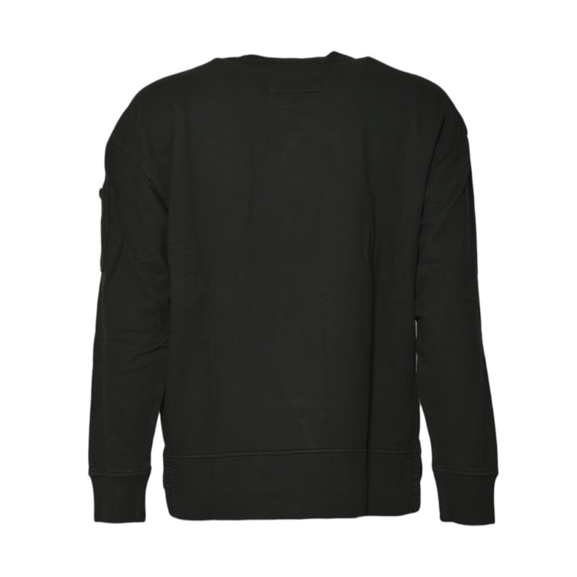 C.P. Company Minimalist Anthracite Sweater With Distinctive Patch Pocket