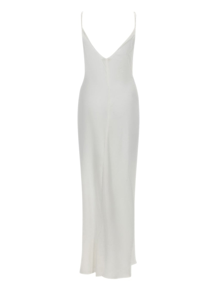 J. W. Anderson Flowing Silk Maxi Dress With Front Knot Detail