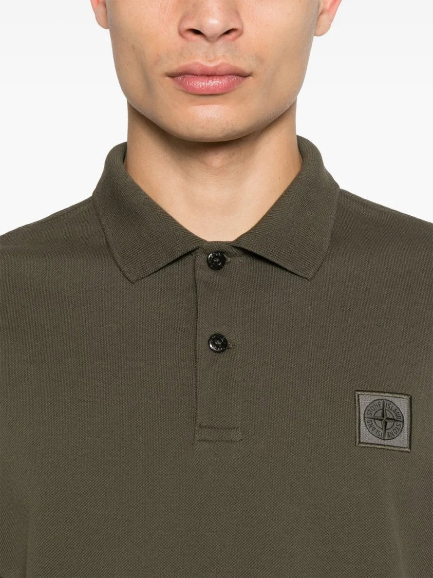 Stone Island Logo-Patch Polo Shirt