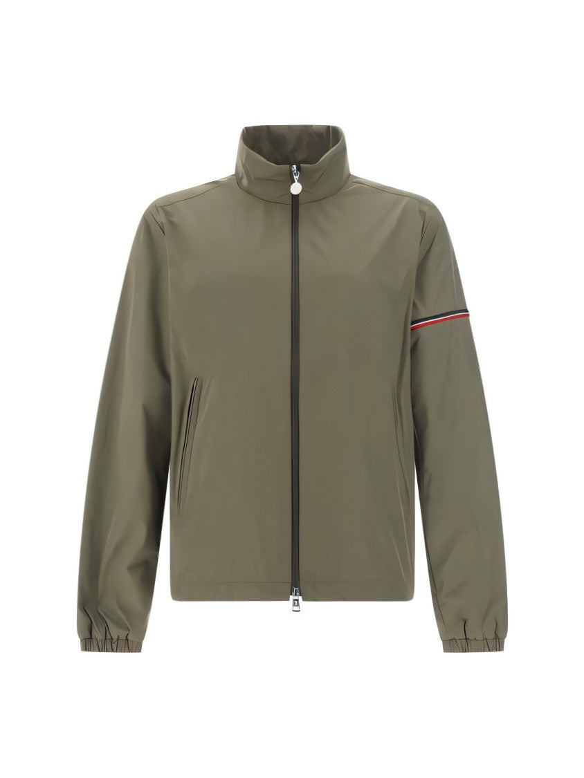 Moncler Green Jacket With High Collar