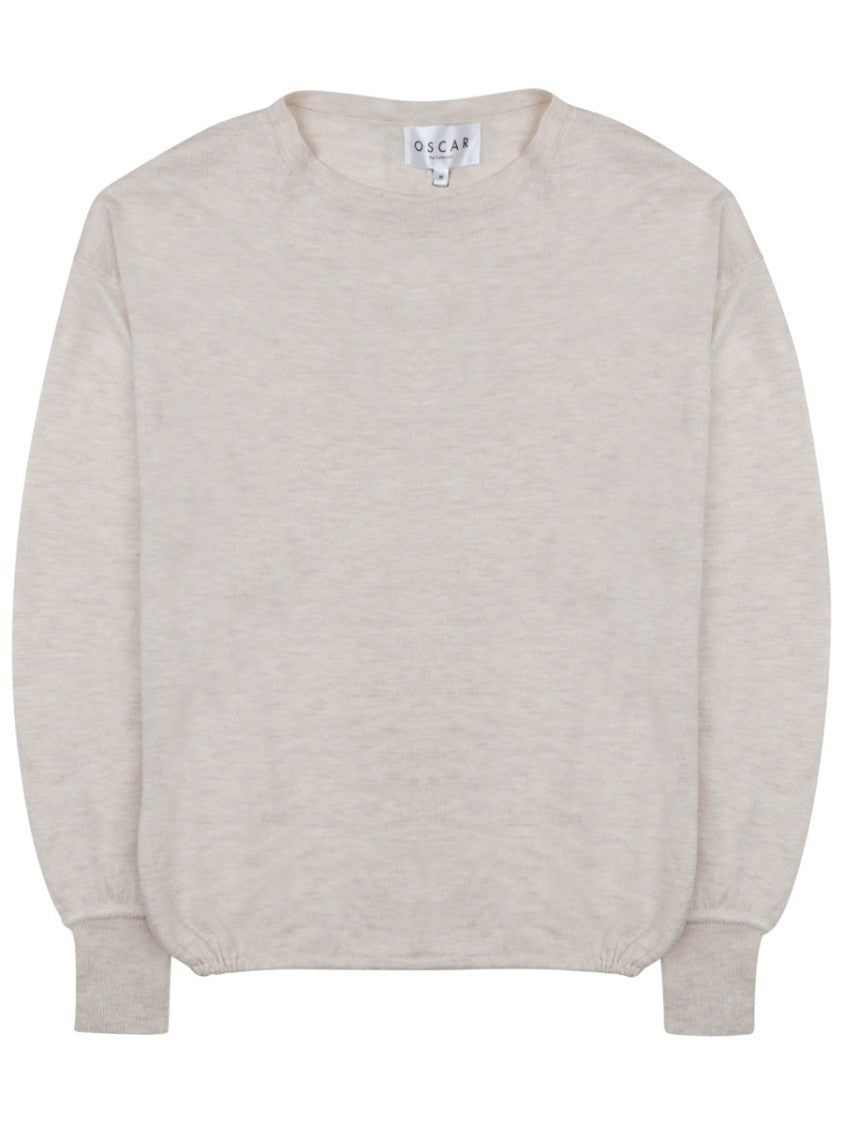 Oscar The Collection Relaxed-Fit Long-Sleeved Top With Gathered Hem