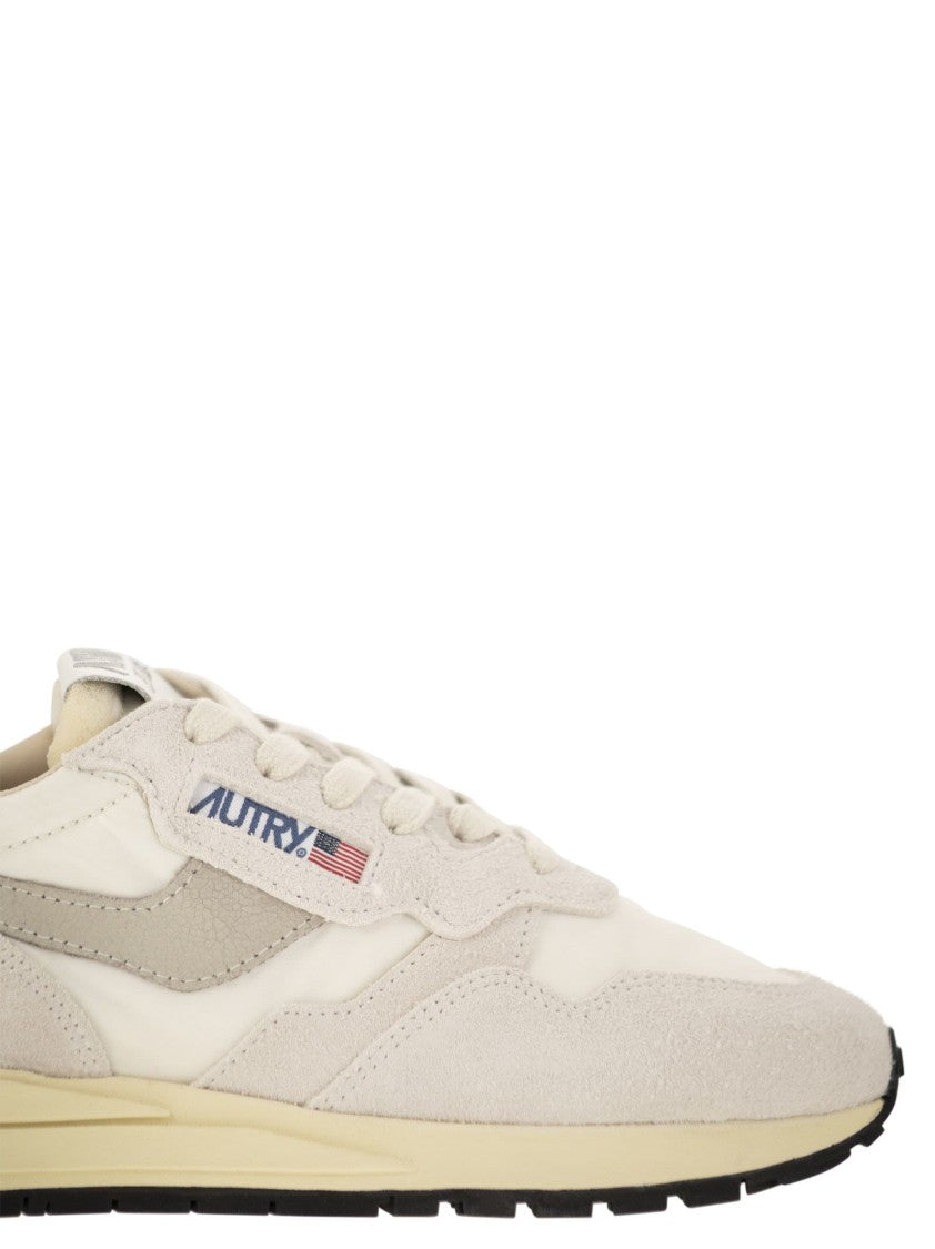 Autry Reelwind - Suede And Technical Textile Trainer