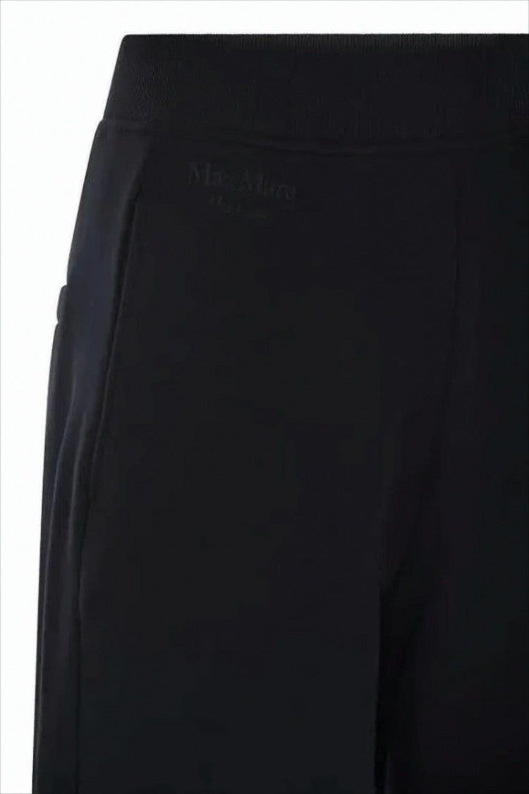 Max Mara Cropped Black Wide-Leg Training Pants