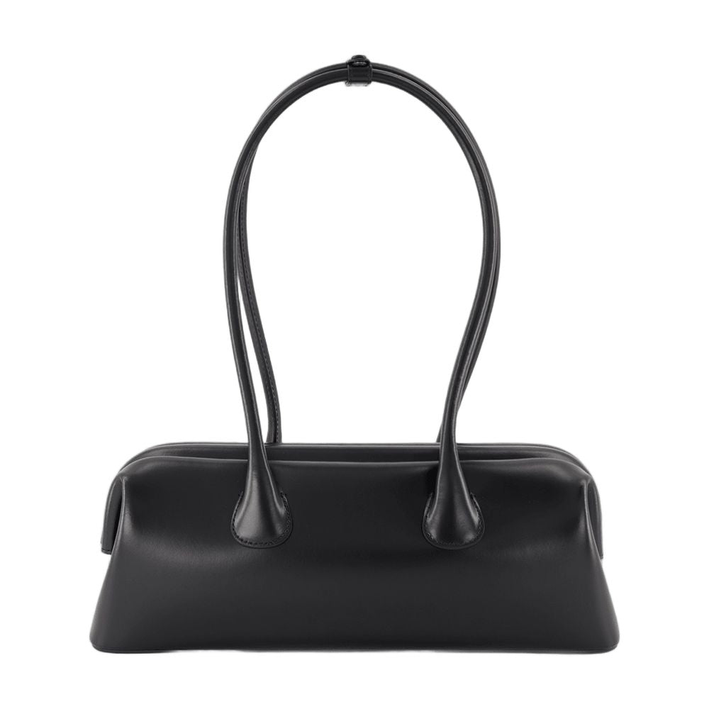 Osoi Boat Wide Mini Shoulder Bag - Leather - Black