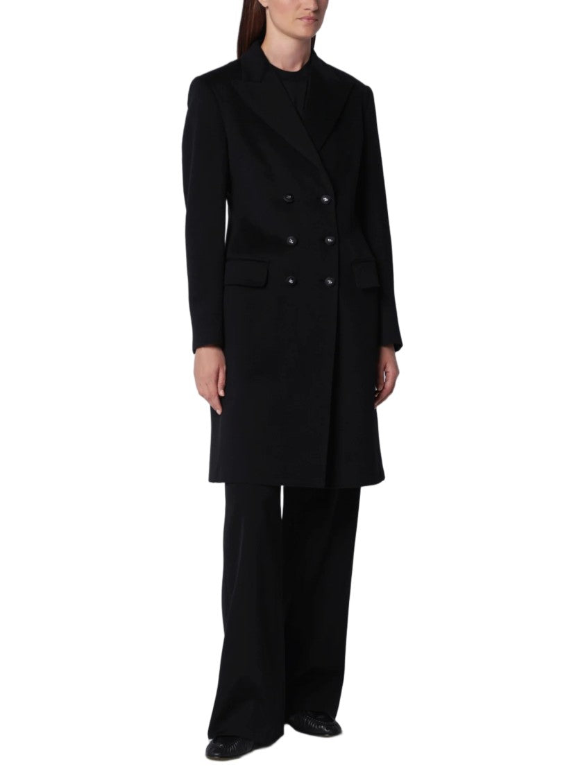 Dolce & Gabbana Double-Breasted Flared Virgin Wool Coat