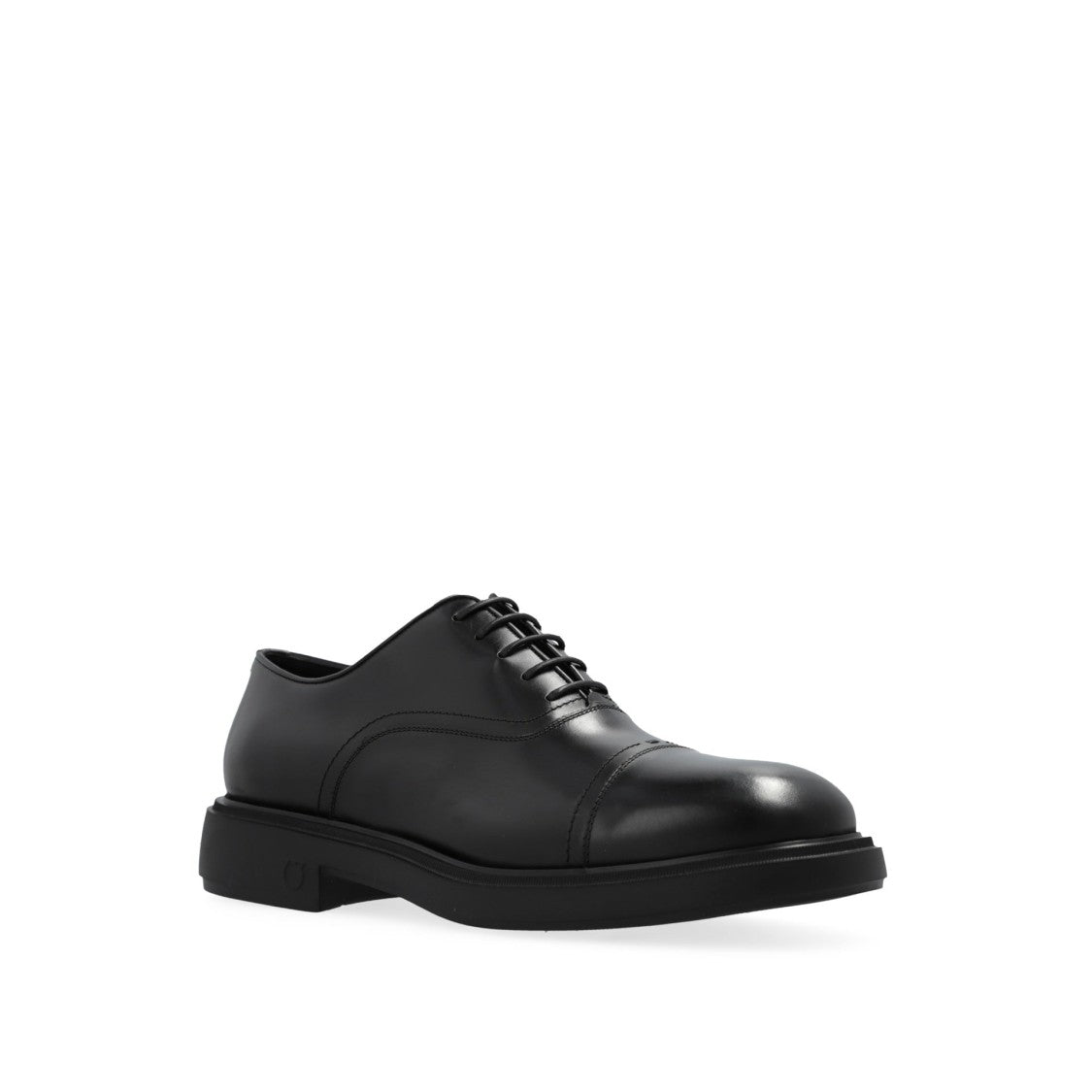 Salvatore Ferragamo Black Leather Oxford